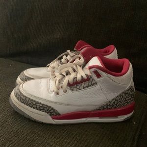 Jordan 3 cardinal red size 5